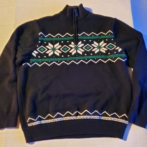 Chaps Womens winter quarter zip sweater